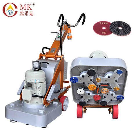 32A 380V 11KW 12 Heads Hand Push Concrete Grinder For Construction